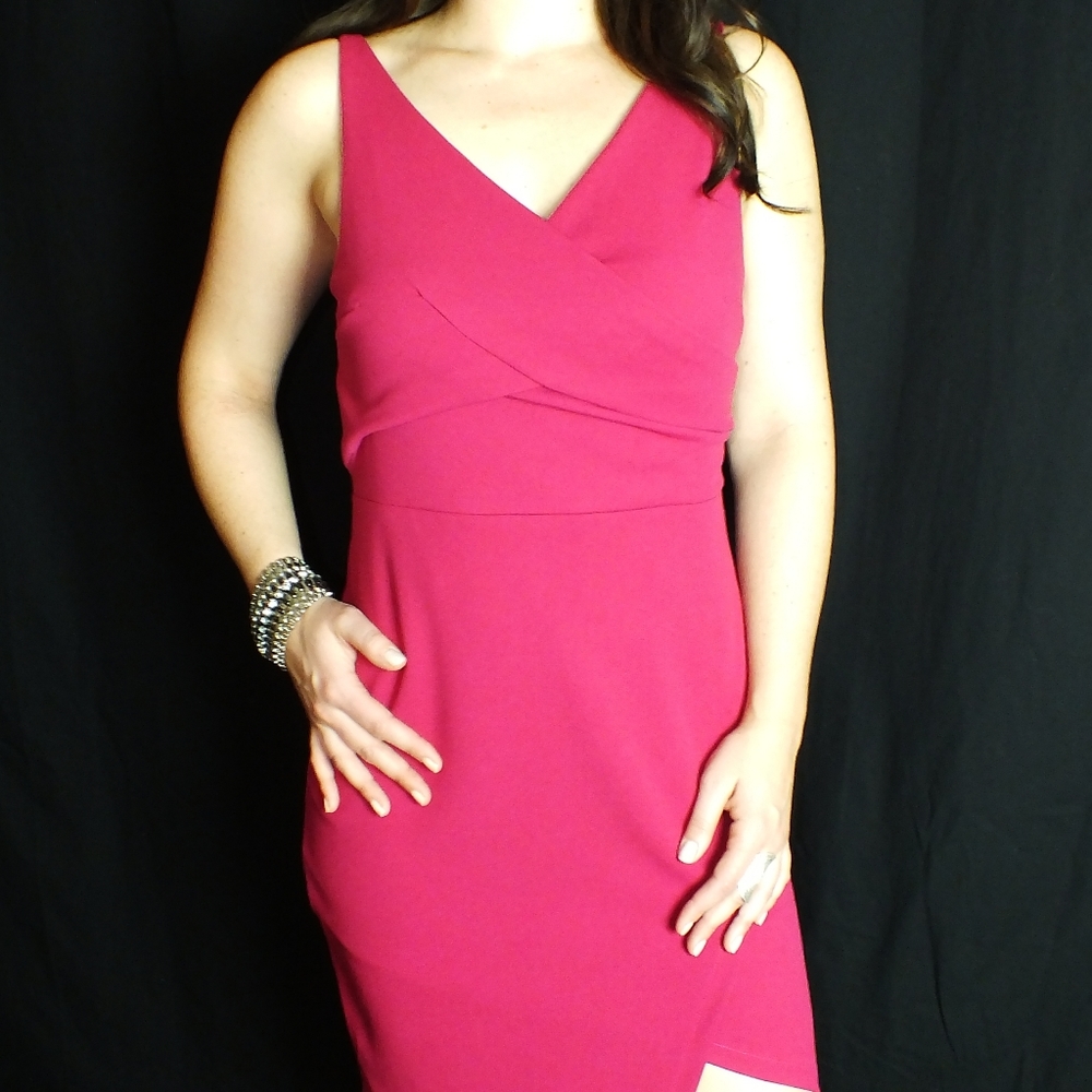 Magenta She + Sky above-the-knee dress, Size L.